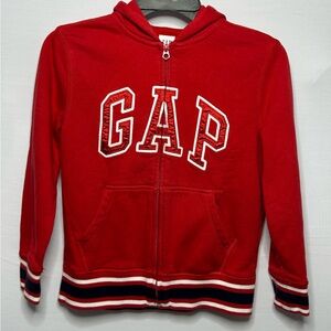 GAP Kids Vibrant Red Zip-Up Hoodie size M 8